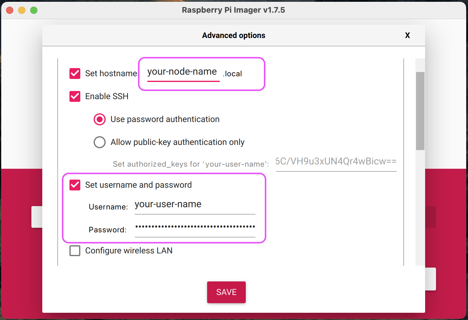 Pi Configuration